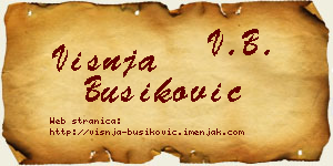 Višnja Bušiković vizit kartica